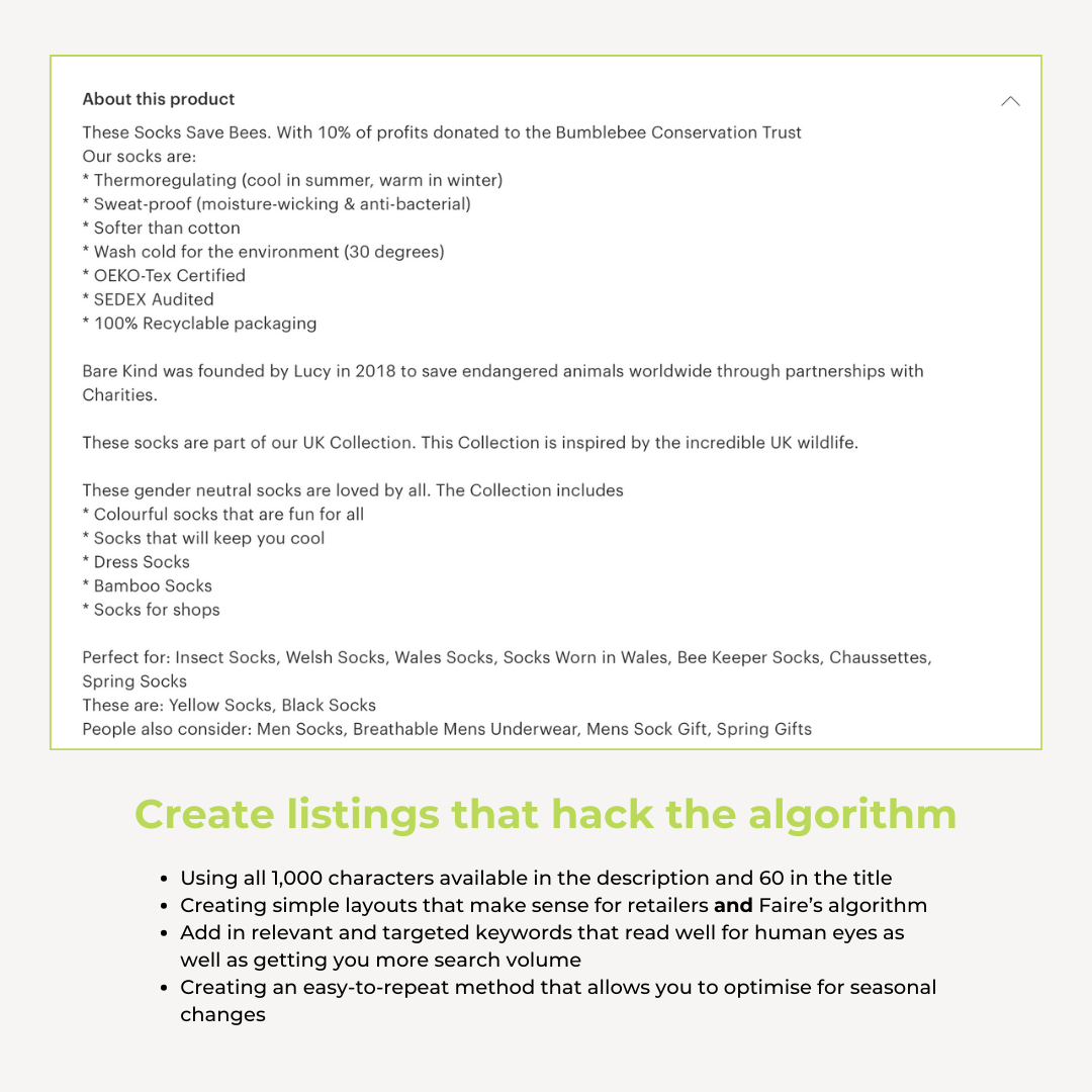 The Ultimate Faire SEO Optimisation Template