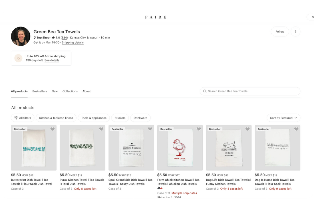 Green Bee Tea Towels founder story