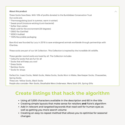 The Ultimate Faire SEO Optimisation Template