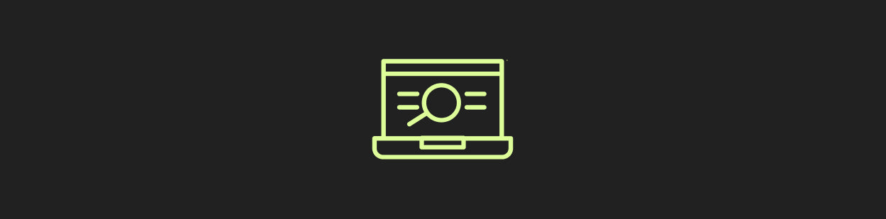 search on laptop icon